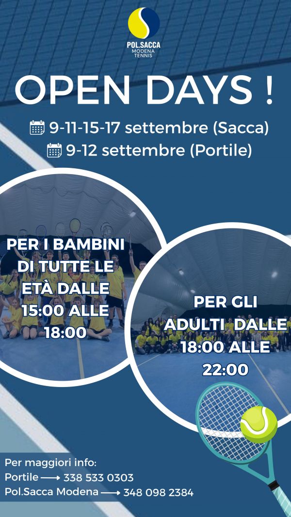 open day sacca